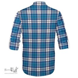 ScotsTee Shop Scottish Roberton Clan Tartan Mens Scottish Jacobite Ghillie Casual Shirt