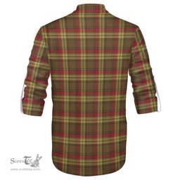 ScotsTee Shop Scottish MacMillan Old Weathered Clan Tartan Mens Scottish Jacobite Ghillie Casual Shirt