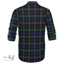 ScotsTee Shop Scottish Malcolm Clan Tartan Mens Scottish Jacobite Ghillie Casual Shirt
