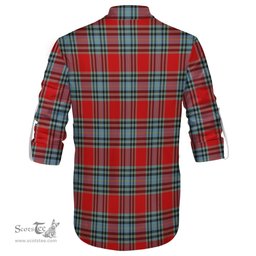 ScotsTee Shop Scottish MacLeay Clan Tartan Mens Scottish Jacobite Ghillie Casual Shirt
