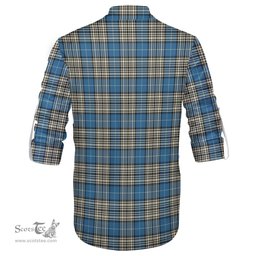 ScotsTee Shop Scottish Napier Ancient Clan Tartan Mens Scottish Jacobite Ghillie Casual Shirt