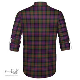 ScotsTee Shop Scottish MacDonald Modern Clan Crest Tartan Mens Scottish Jacobite Ghillie Casual Shirt