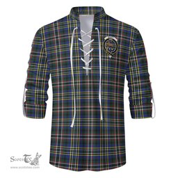 ScotsTee Shop Scottish Scott Green Modern Clan Crest Tartan Mens Scottish Jacobite Ghillie Casual Shirt