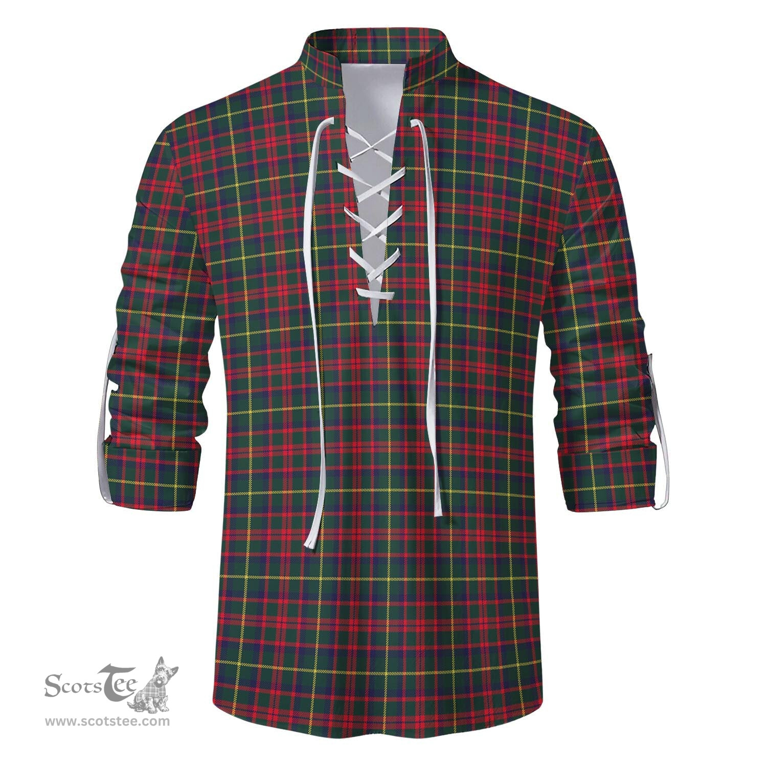 ScotsTee Shop Scottish MacKintosh Hunting Modern Clan Tartan Mens Scottish Jacobite Ghillie Casual Shirt
