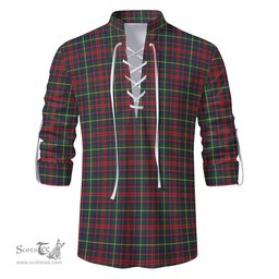 ScotsTee Shop Scottish MacKintosh Hunting Modern Clan Tartan Mens Scottish Jacobite Ghillie Casual Shirt