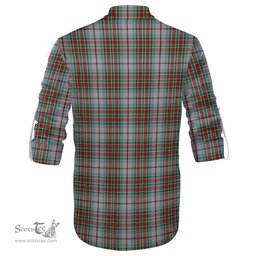 ScotsTee Shop Scottish MacBain Dress Clan Tartan Mens Scottish Jacobite Ghillie Casual Shirt