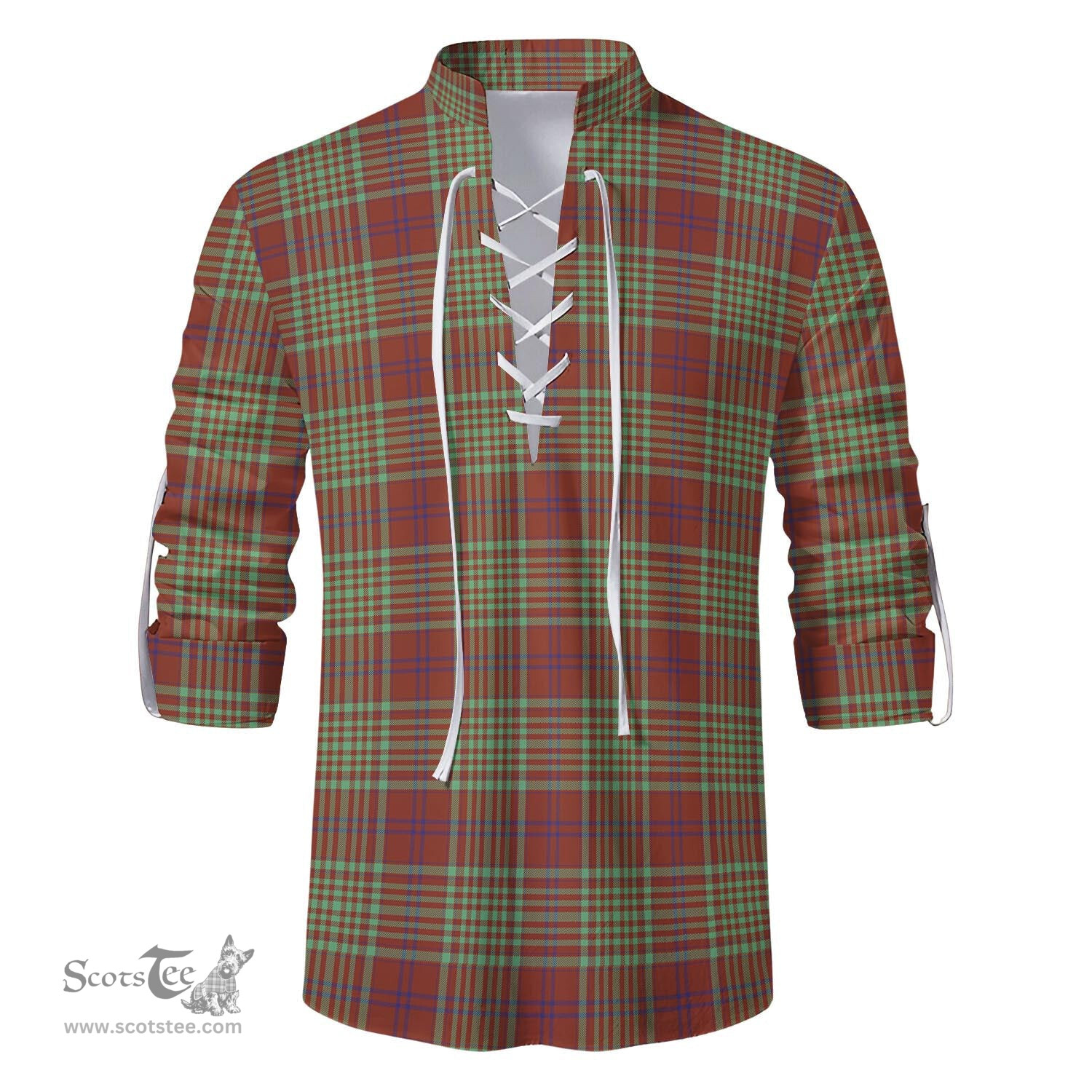 ScotsTee Shop Scottish MacGillivray Hunting Ancient Clan Tartan Mens Scottish Jacobite Ghillie Casual Shirt