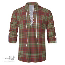 ScotsTee Shop Scottish MacGillivray Hunting Ancient Clan Tartan Mens Scottish Jacobite Ghillie Casual Shirt