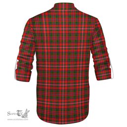 ScotsTee Shop Scottish MacKinnon Modern Clan Tartan Mens Scottish Jacobite Ghillie Casual Shirt