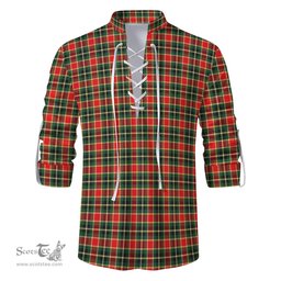 ScotsTee Shop Scottish MacLachlan Hunting Modern Clan Tartan Mens Scottish Jacobite Ghillie Casual Shirt