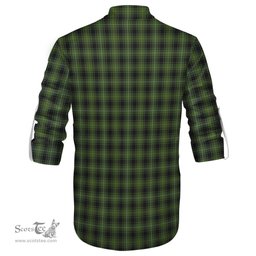 ScotsTee Shop Scottish MacIver Hunting Clan Tartan Mens Scottish Jacobite Ghillie Casual Shirt