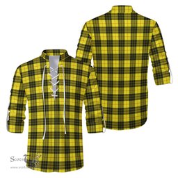 ScotsTee Shop Scottish MacLeod of Lewis Modern Clan Tartan Mens Scottish Jacobite Ghillie Casual Shirt
