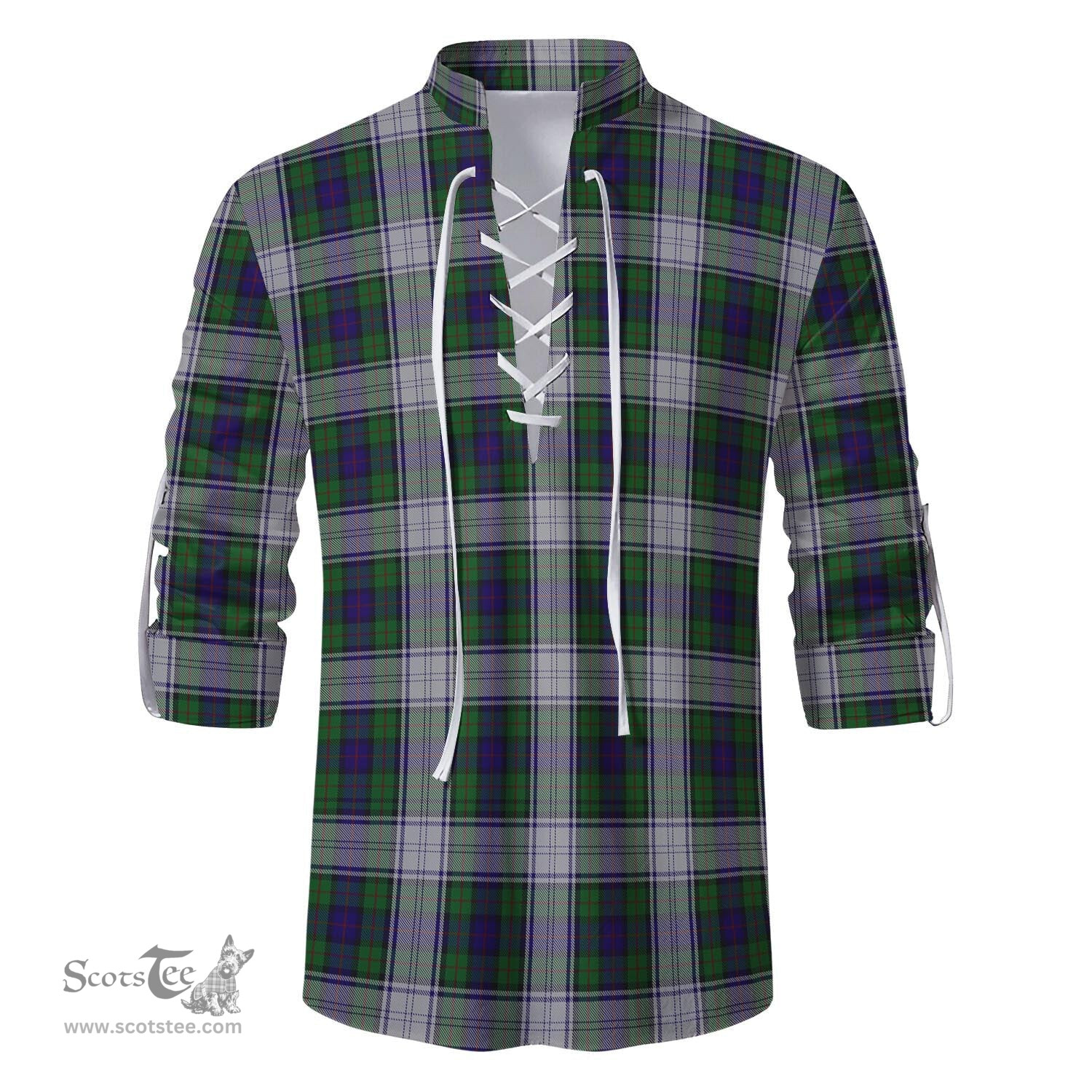 ScotsTee Shop Scottish Murray of Atholl Dress Clan Tartan Mens Scottish Jacobite Ghillie Casual Shirt