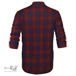ScotsTee Shop Scottish MacEdward Clan Tartan Mens Scottish Jacobite Ghillie Casual Shirt