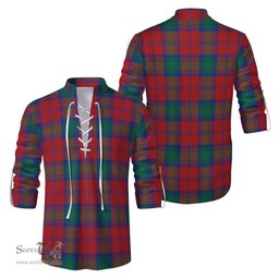 ScotsTee Shop Scottish Byres (Byses) Clan Tartan Mens Scottish Jacobite Ghillie Casual Shirt