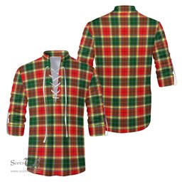 ScotsTee Shop Scottish Gibsone (Gibson-Gibbs) Clan Tartan Mens Scottish Jacobite Ghillie Casual Shirt
