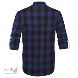 ScotsTee Shop Scottish Home (Hume) Clan Tartan Mens Scottish Jacobite Ghillie Casual Shirt