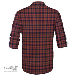 ScotsTee Shop Scottish Ogilvie (Ogilvy) Clan Tartan Mens Scottish Jacobite Ghillie Casual Shirt