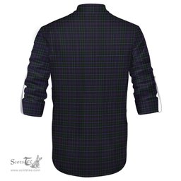ScotsTee Shop Scottish Pride (Wales) Clan Tartan Mens Scottish Jacobite Ghillie Casual Shirt