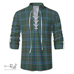 ScotsTee Shop Scottish Ogilvie (Ogilvy) Hunting Ancient Clan Tartan Mens Scottish Jacobite Ghillie Casual Shirt