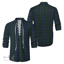 ScotsTee Shop Scottish Campbell of Argyll #01 Clan Tartan Mens Scottish Jacobite Ghillie Casual Shirt