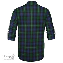 ScotsTee Shop Scottish Lamont #2 Clan Tartan Mens Scottish Jacobite Ghillie Casual Shirt