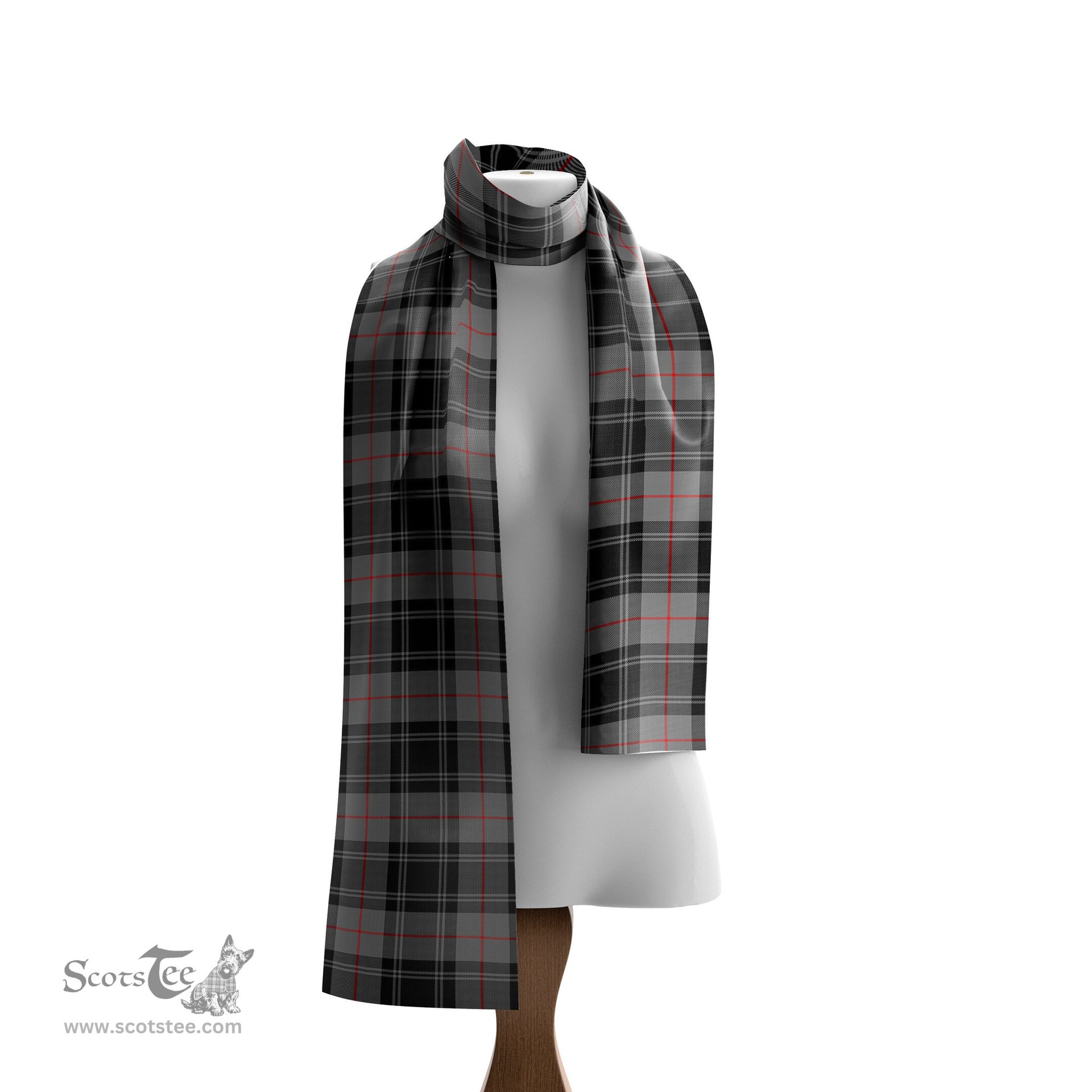 Scottish Moffat Modern Tartan Scarf Womens Plaid Silk Scarves Scotstee Shop - Tartan Plaid - scotstee.com