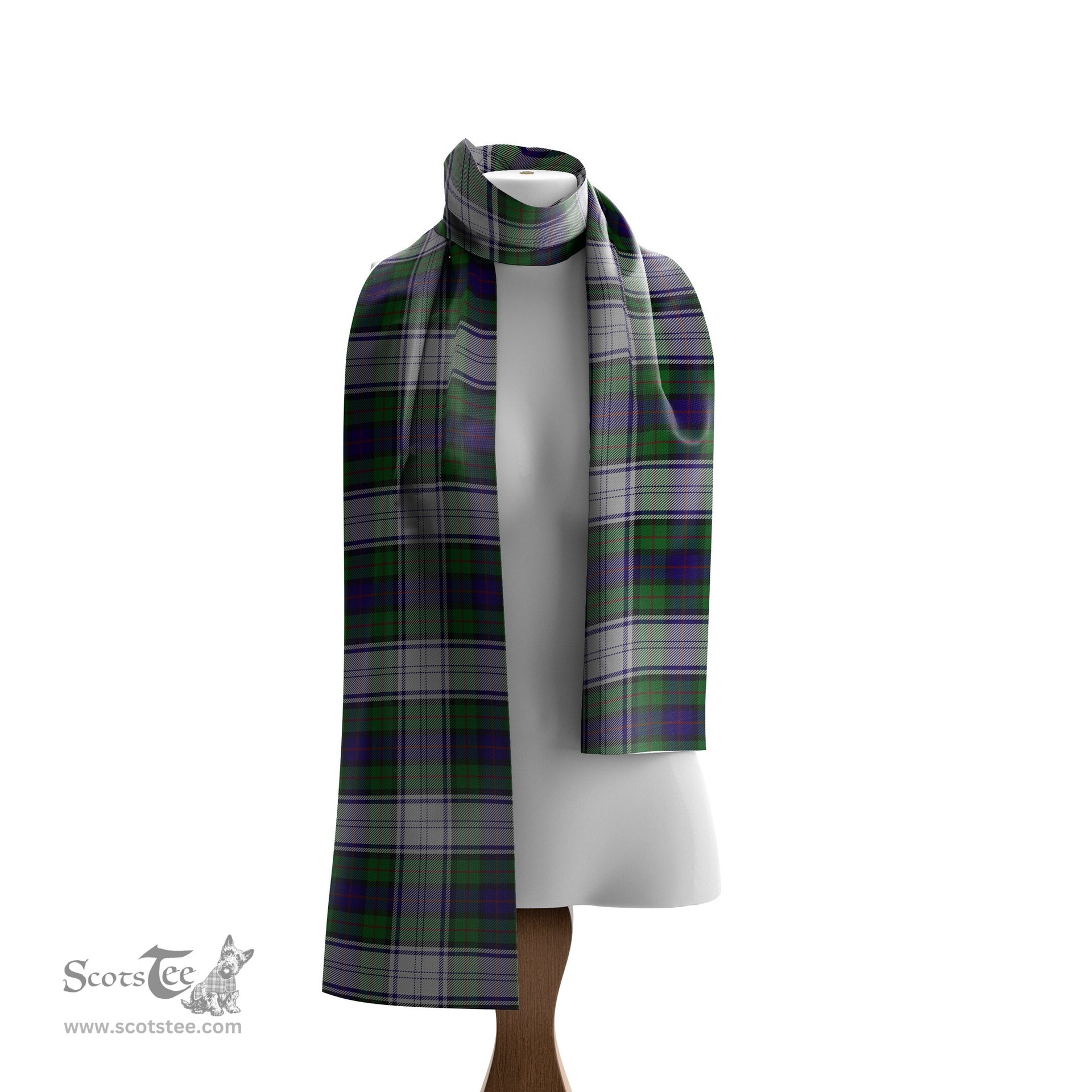 Scottish Murray of Atholl Dress Tartan Scarf Womens Plaid Silk Scarves Scotstee Shop - Tartan Plaid - scotstee.com