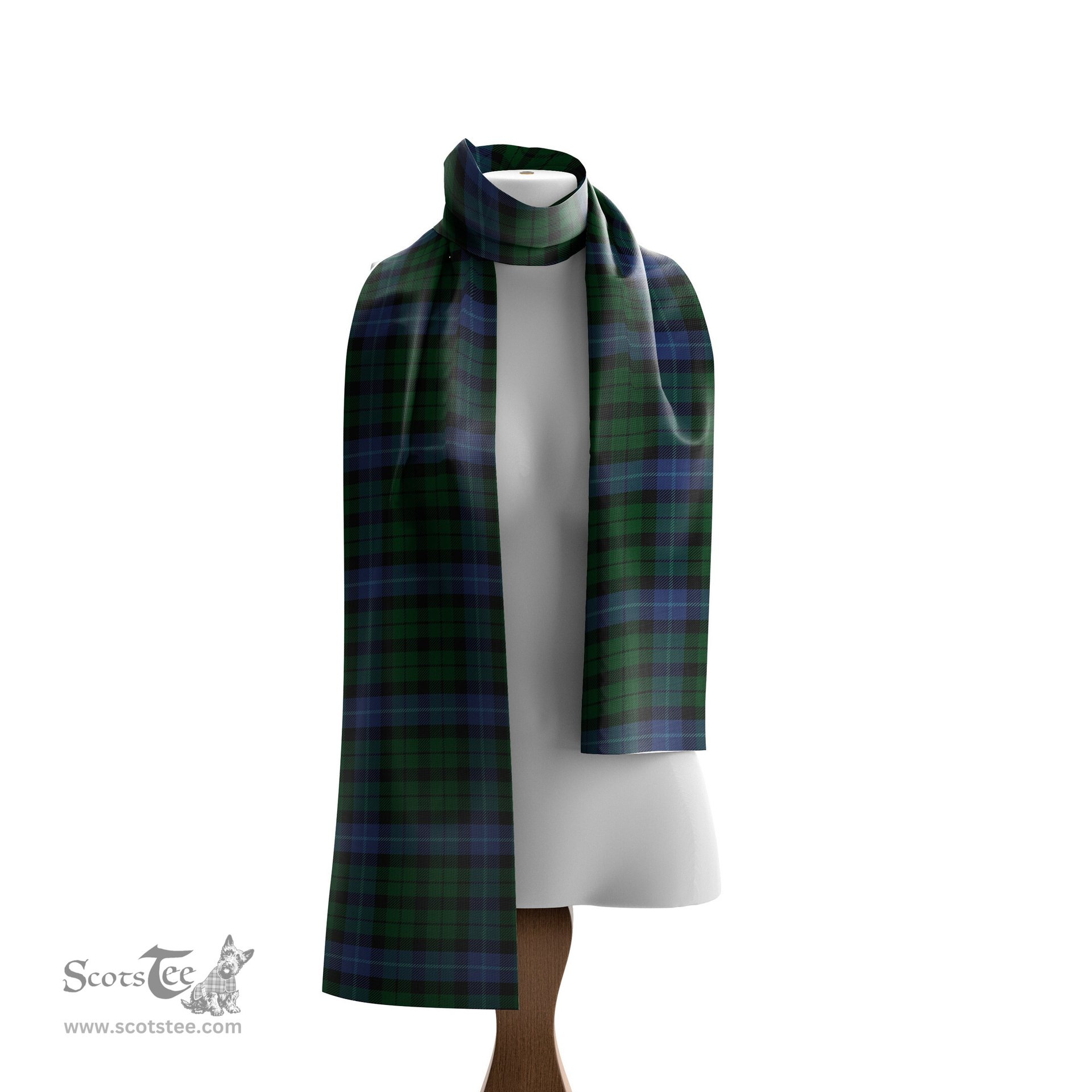 Scottish MacIntyre Tartan Scarf Womens Plaid Silk Scarves Scotstee Shop - Tartan Plaid - scotstee.com