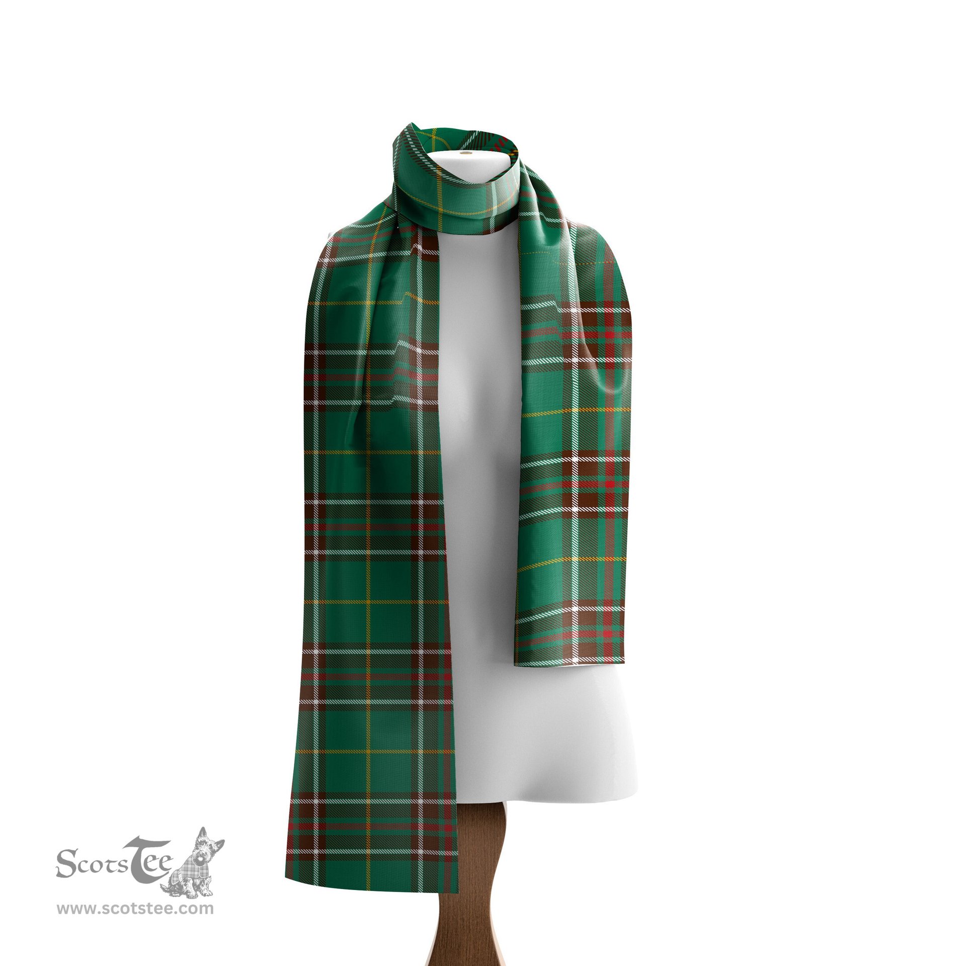 Scottish Newfoundland And Labrador Province Canada Tartan Scarf Womens Plaid Silk Scarves Scotstee Shop - Tartan Plaid - scotstee.com