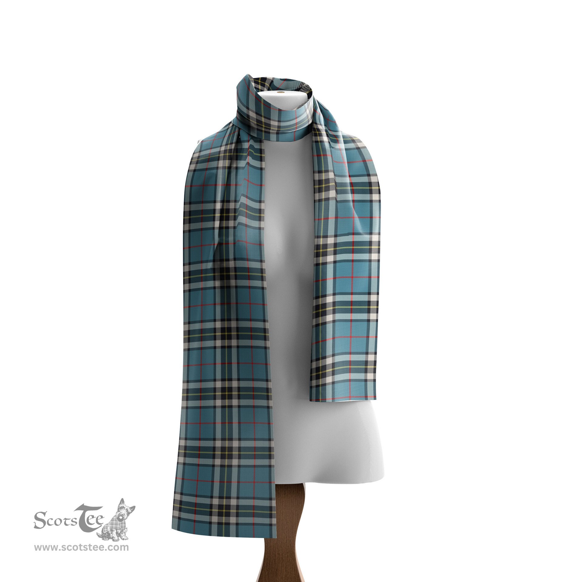 Scottish Thomson Tartan Scarf Womens Plaid Silk Scarves Scotstee Shop - Tartan Plaid - scotstee.com