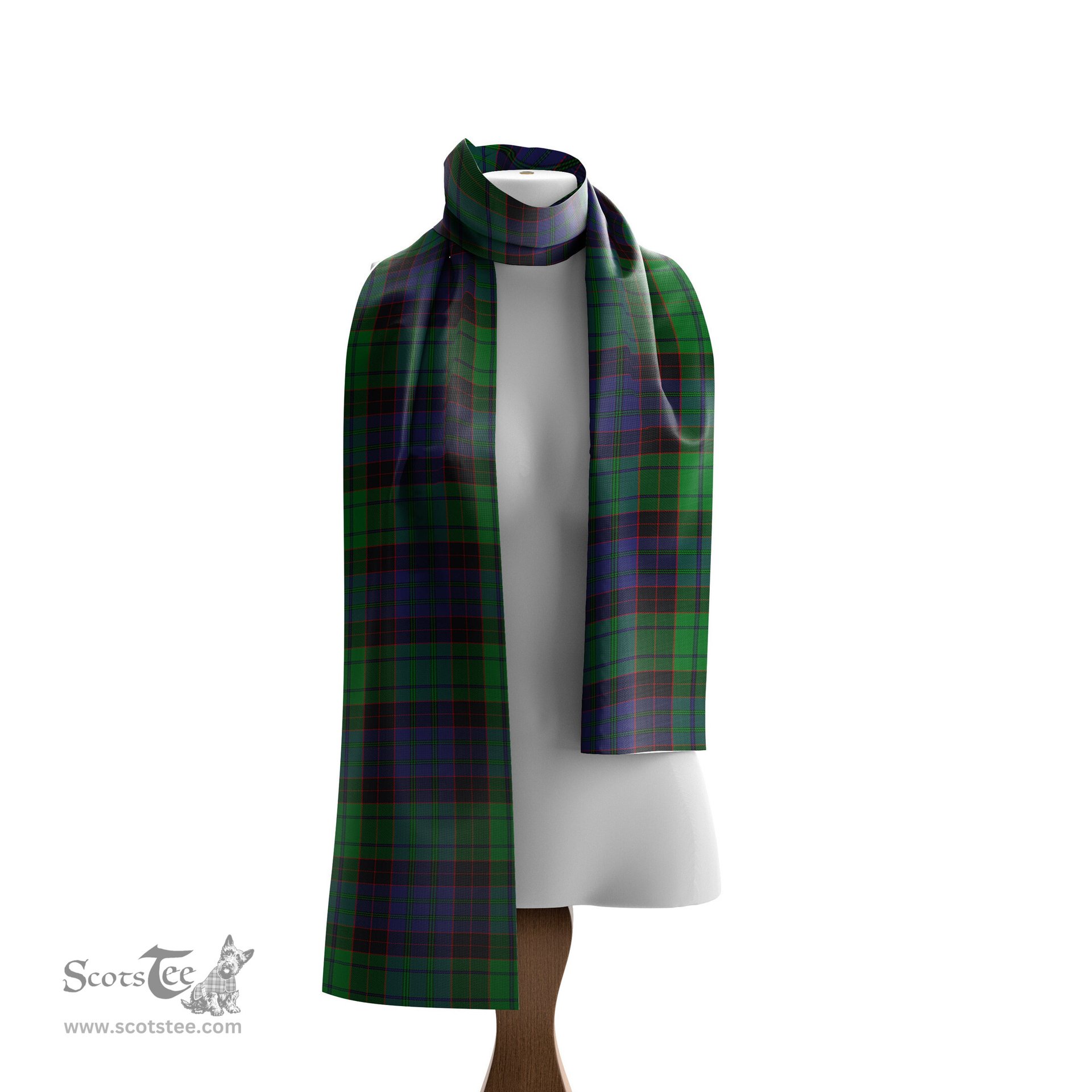 Scottish Stewart Old Modern Tartan Scarf Womens Plaid Silk Scarves Scotstee Shop - Tartan Plaid - scotstee.com