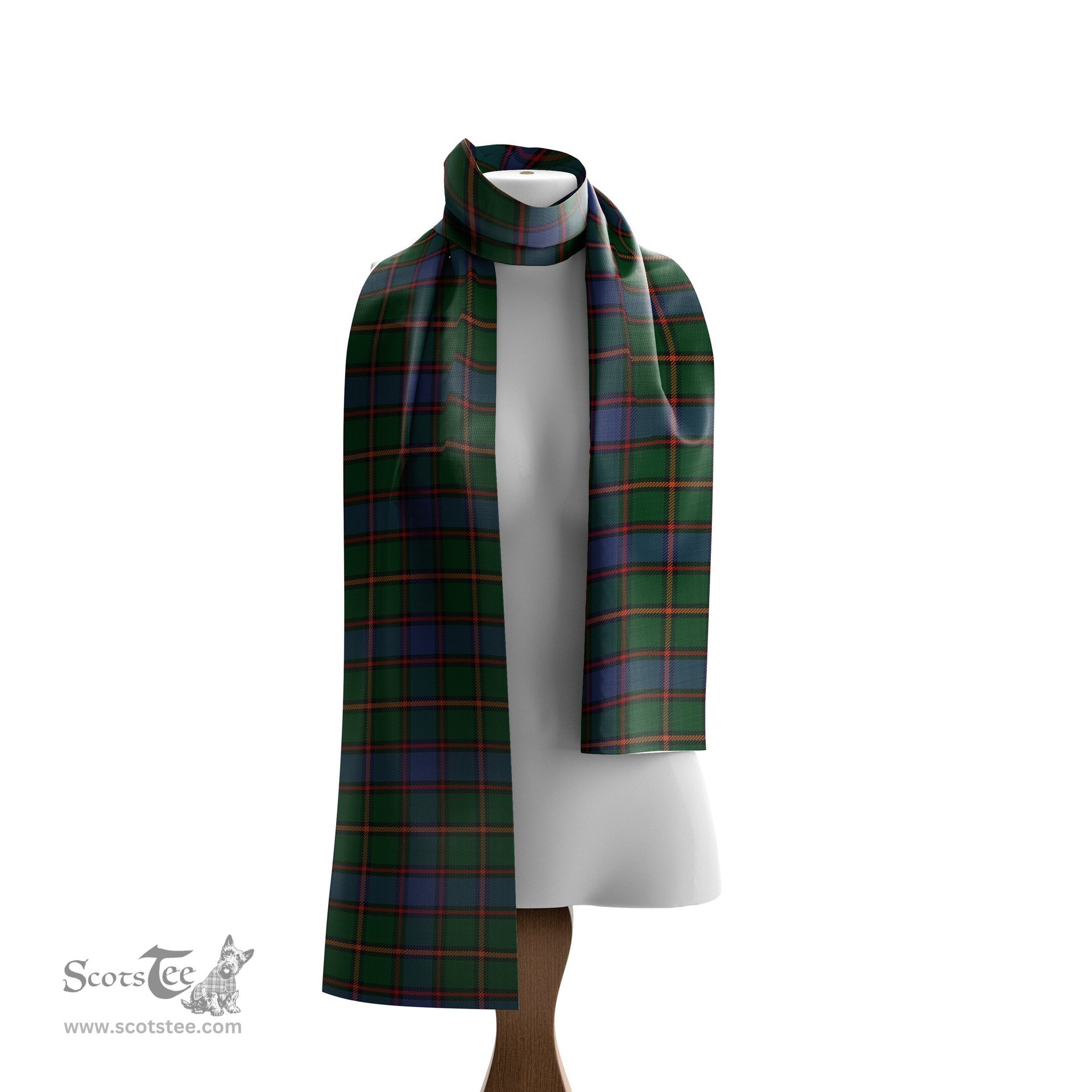 Scottish Skene Tartan Scarf Womens Plaid Silk Scarves Scotstee Shop - Tartan Plaid - scotstee.com