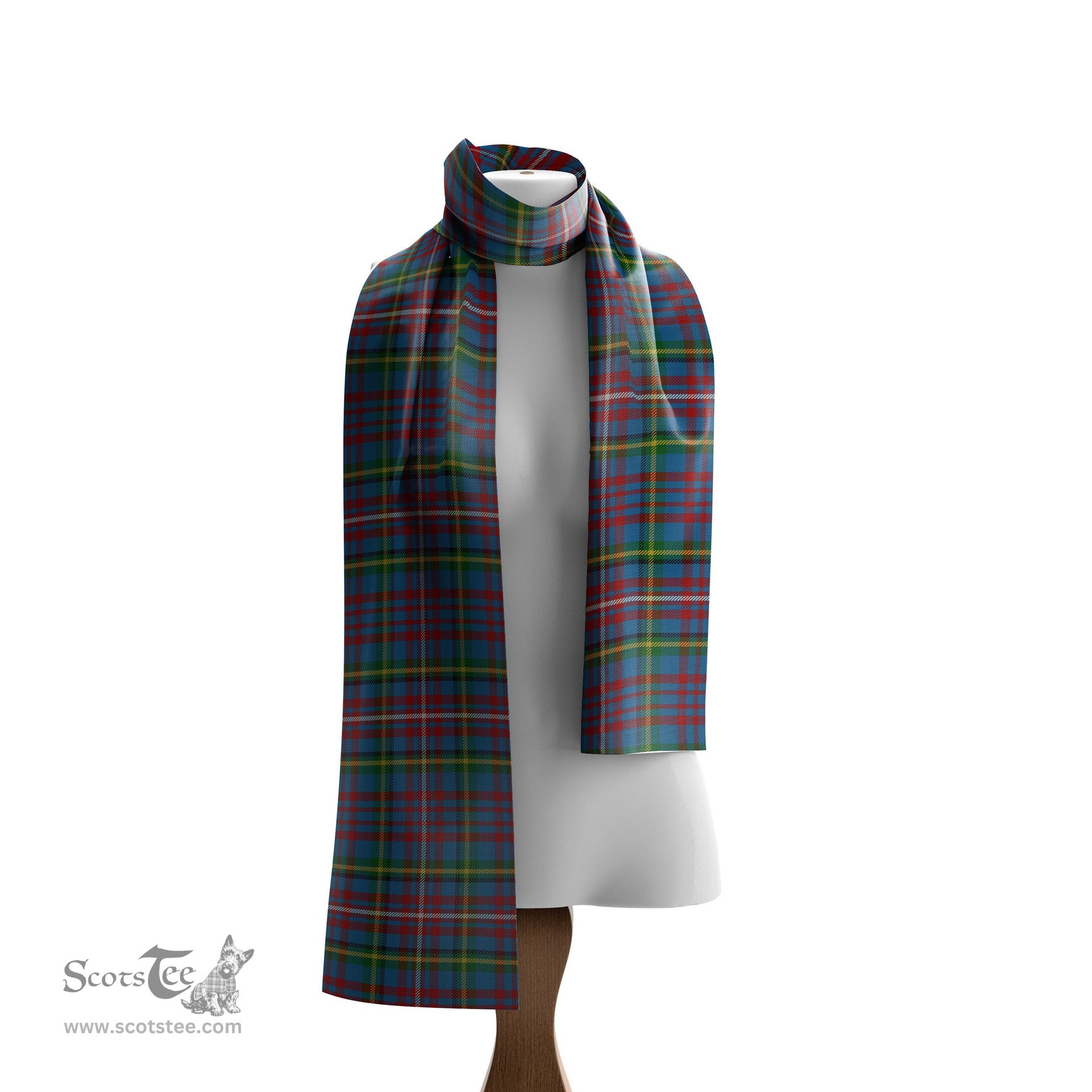 Scottish Hyndman Tartan Scarf Womens Plaid Silk Scarves Scotstee Shop - Tartan Plaid - scotstee.com