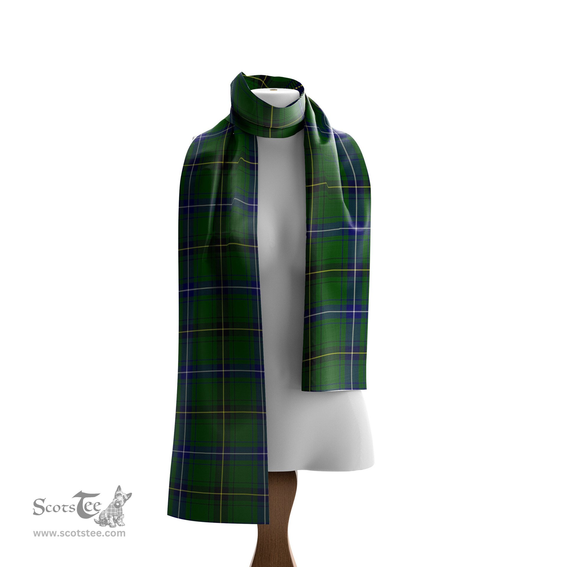 Scottish Henderson Modern Tartan Scarf Womens Plaid Silk Scarves Scotstee Shop - Tartan Plaid - scotstee.com