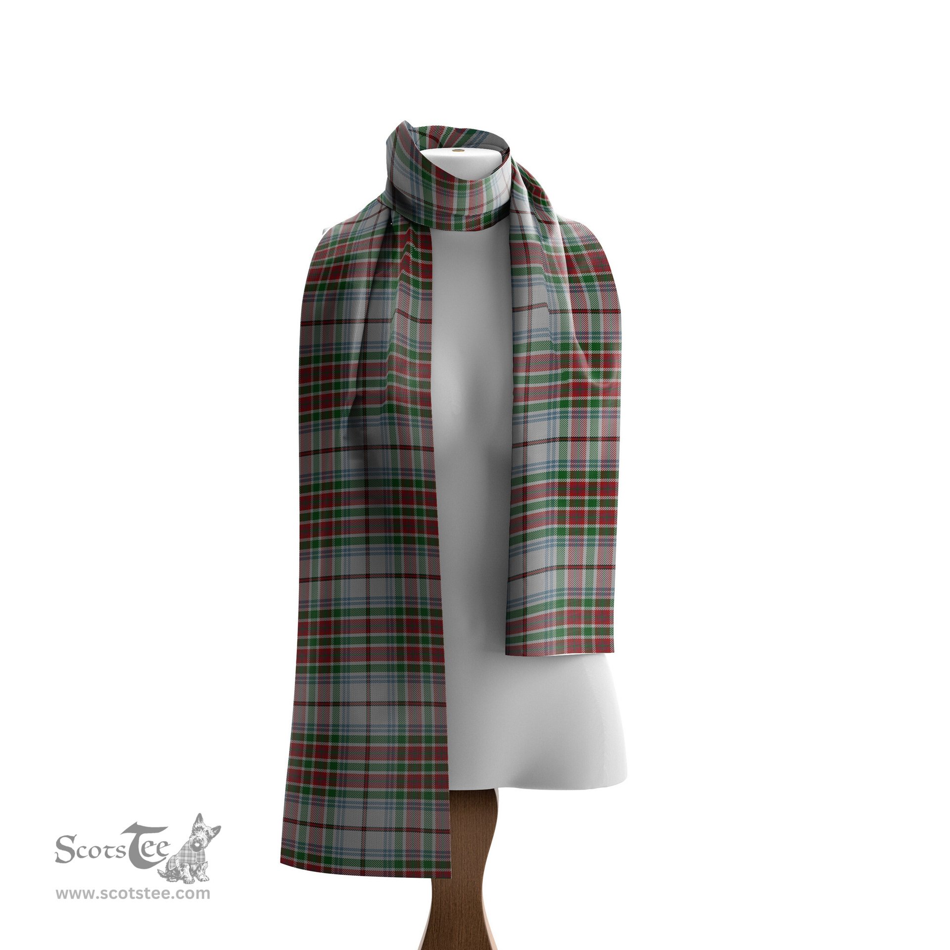 Scottish MacBain Dress Tartan Scarf Womens Plaid Silk Scarves Scotstee Shop - Tartan Plaid - scotstee.com