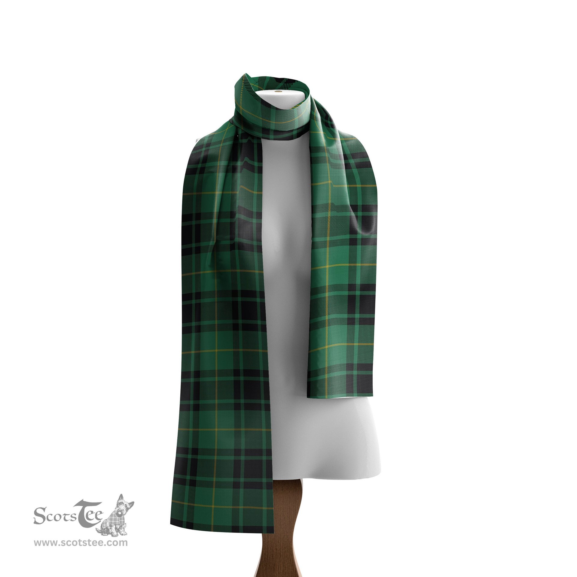 Scottish MacArthur Ancient Tartan Scarf Womens Plaid Silk Scarves Scotstee Shop - Tartan Plaid - scotstee.com