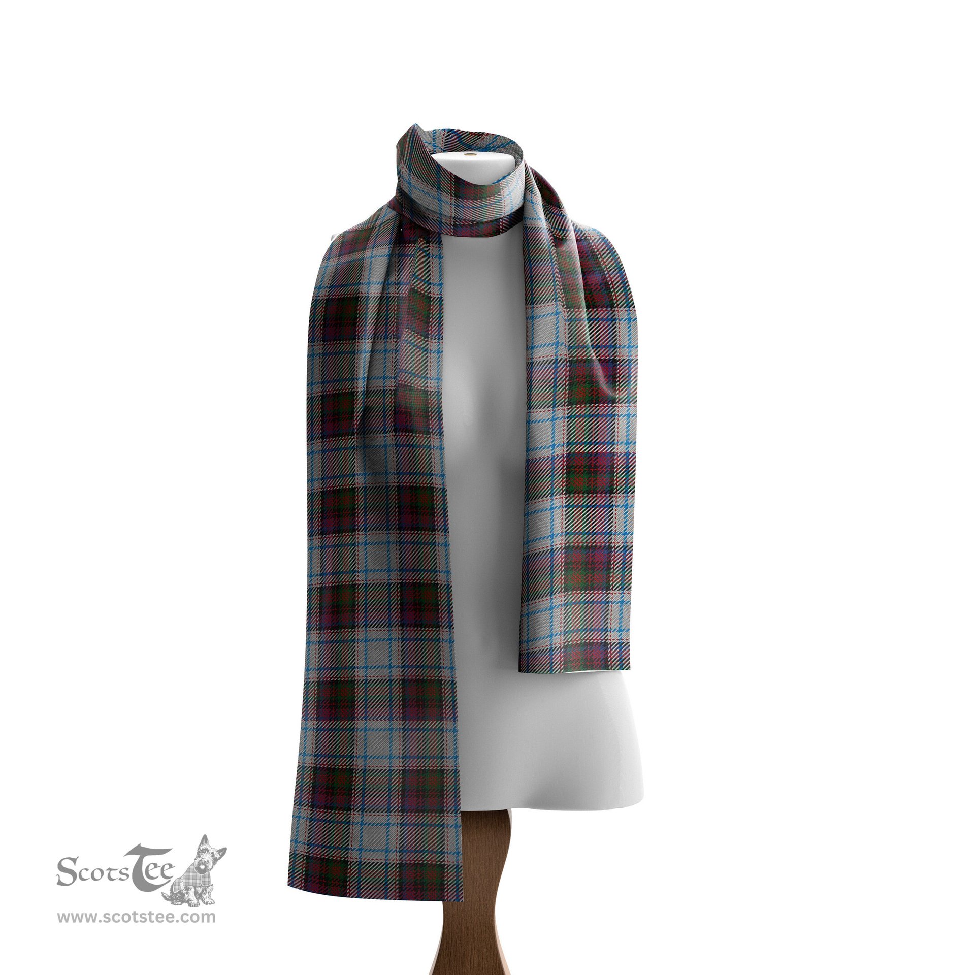 Scottish MacDonald Dress Ancient County Ireland Tartan Scarf Womens Plaid Silk Scarves Scotstee Shop - Tartan Plaid - scotstee.com