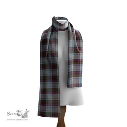 Scottish MacDonald Dress Ancient County Ireland Tartan Scarf Womens Plaid Silk Scarves Scotstee Shop - Tartan Plaid - scotstee.com