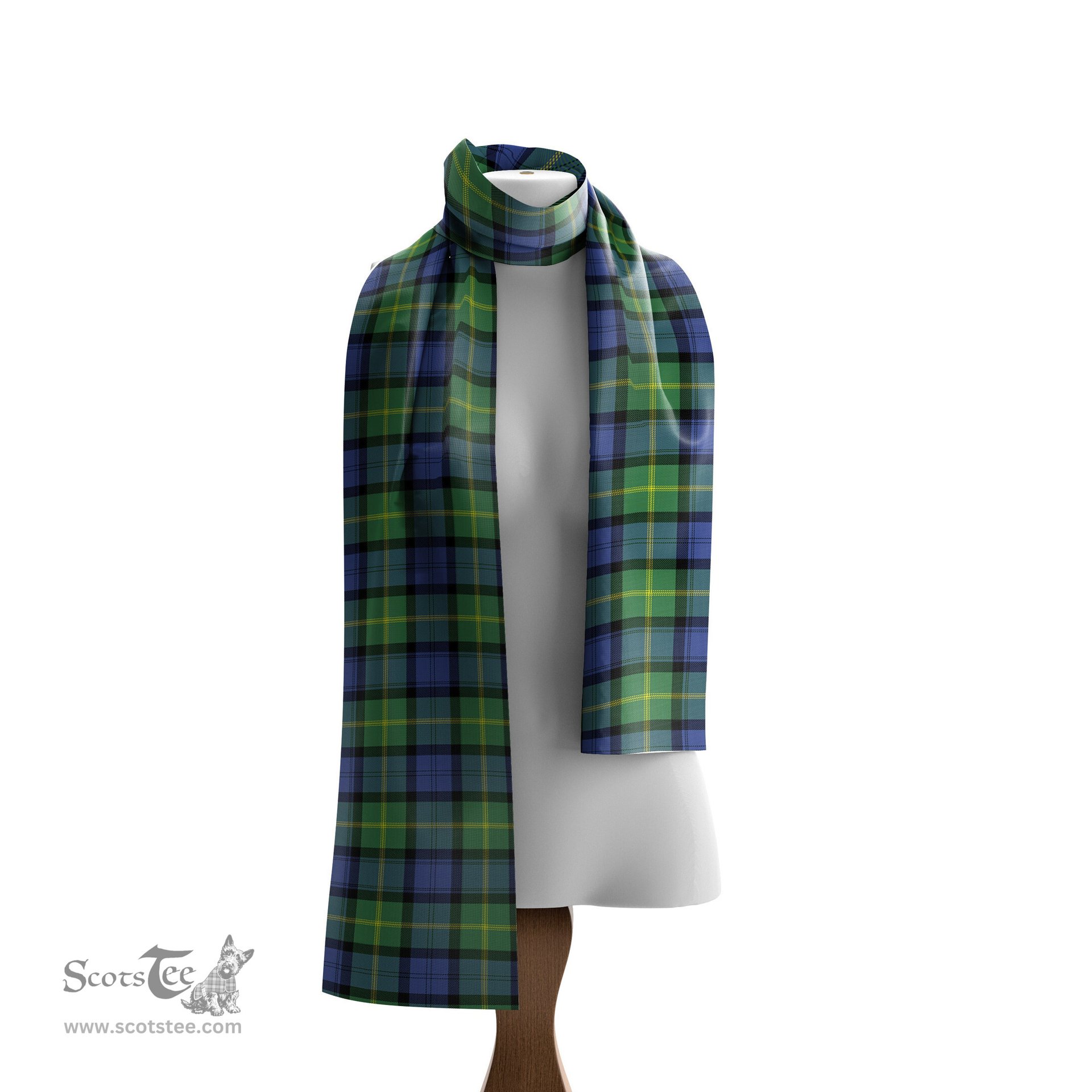Scottish Gordon Old Ancient Tartan Scarf Womens Plaid Silk Scarves Scotstee Shop - Tartan Plaid - scotstee.com