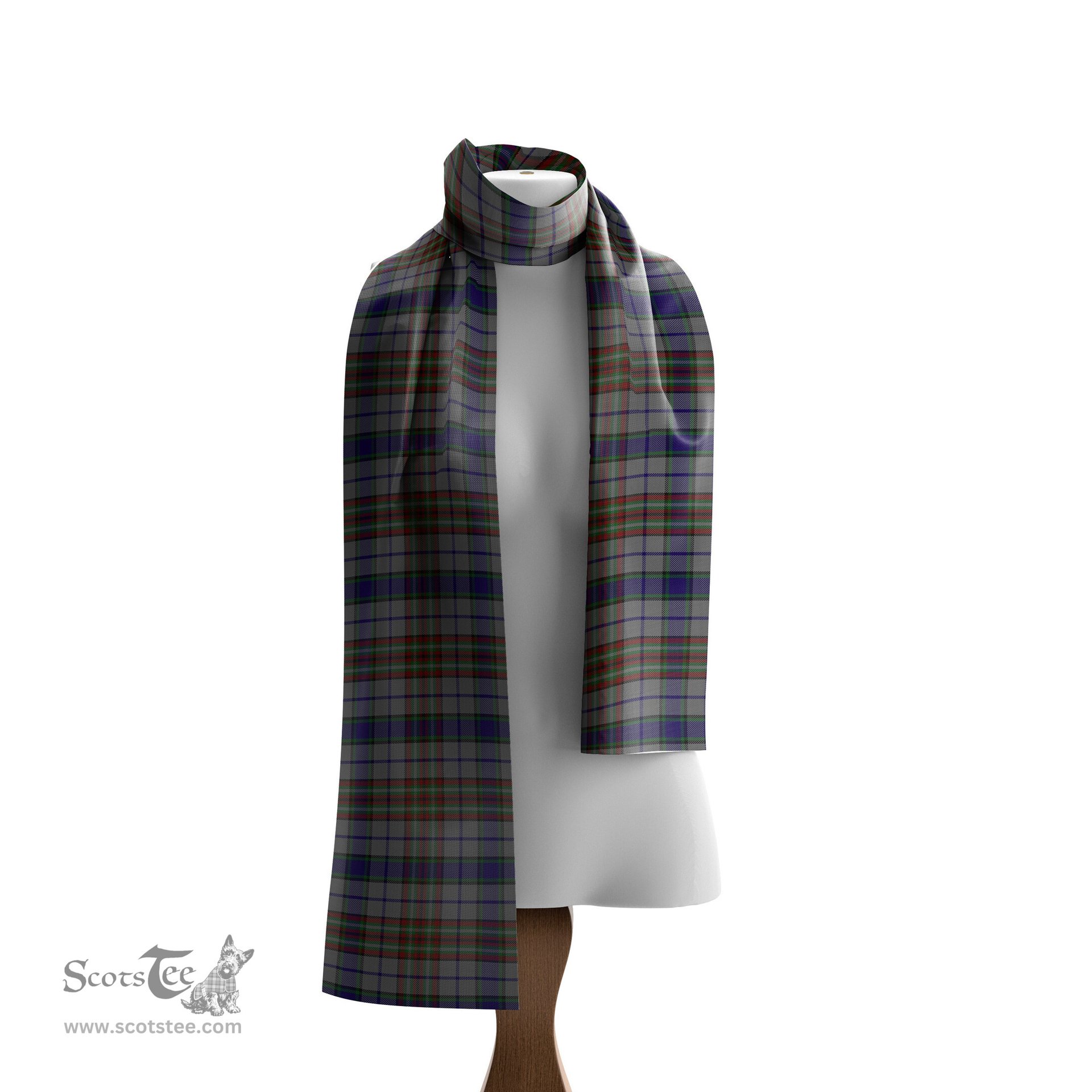 Scottish Gayre Hunting Tartan Scarf Womens Plaid Silk Scarves Scotstee Shop - Tartan Plaid - scotstee.com