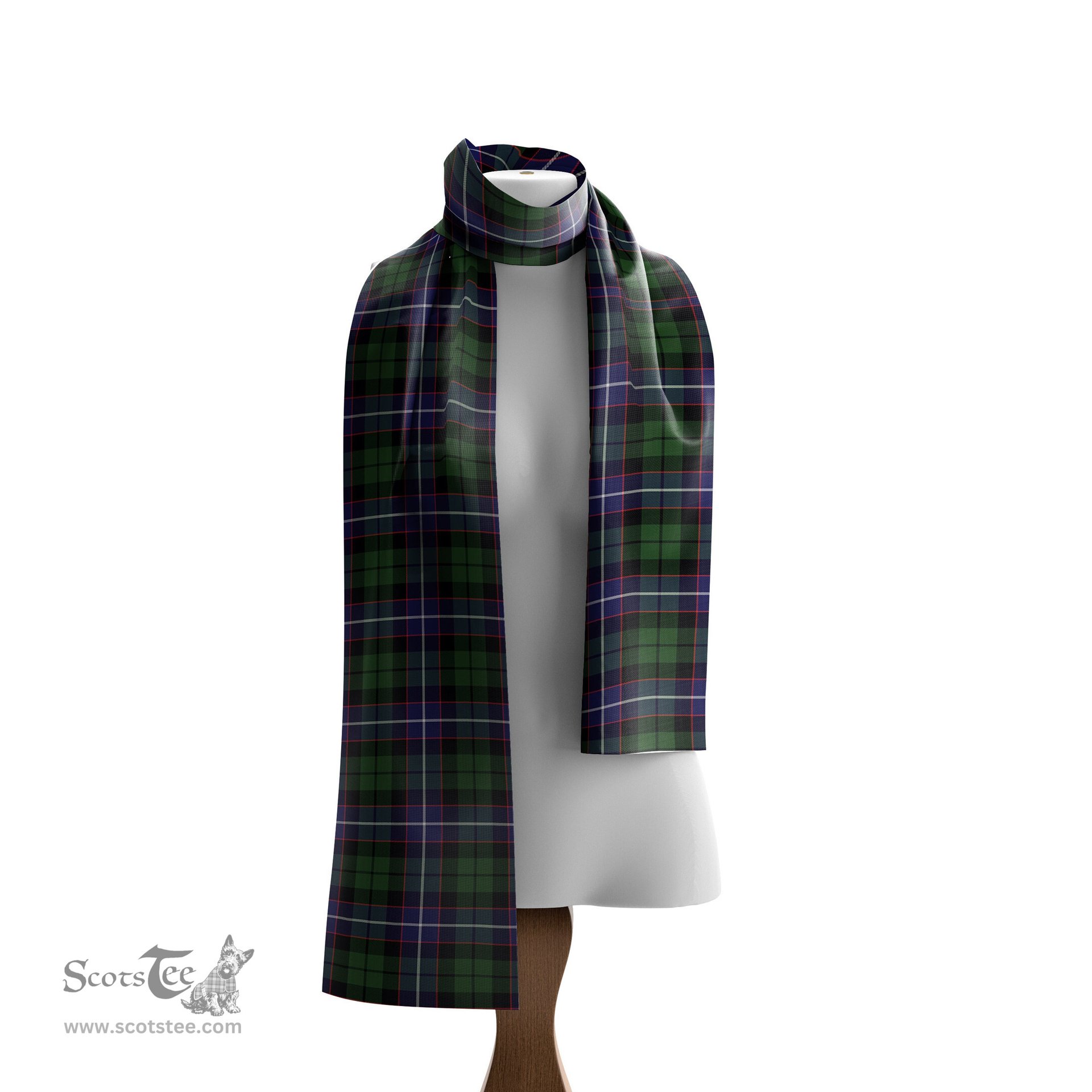 Scottish Galbraith Modern Tartan Scarf Womens Plaid Silk Scarves Scotstee Shop - Tartan Plaid - scotstee.com