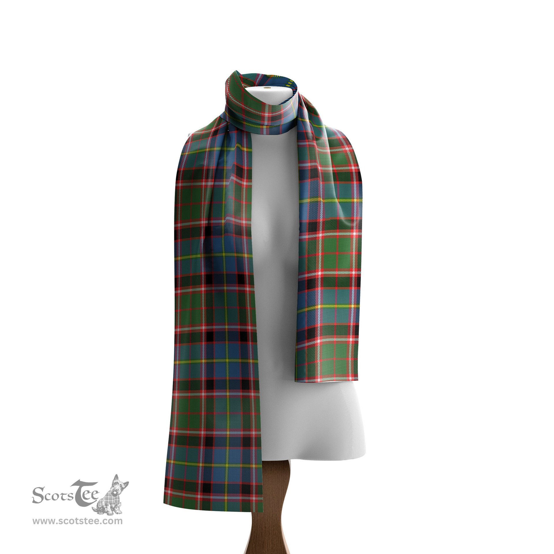 Scottish Norvel Tartan Scarf Womens Plaid Silk Scarves Scotstee Shop - Tartan Plaid - scotstee.com