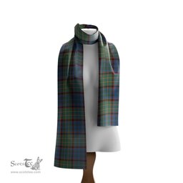 Scottish Nicolson Hunting Ancient Tartan Scarf Womens Plaid Silk Scarves Scotstee Shop - Tartan Plaid - scotstee.com