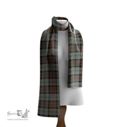 Scottish MacLeod of Harris Weathered Tartan Scarf Womens Plaid Silk Scarves Scotstee Shop - Tartan Plaid - scotstee.com