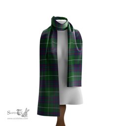 Scottish MacIntyre Hunting Tartan Scarf Womens Plaid Silk Scarves Scotstee Shop - Tartan Plaid - scotstee.com