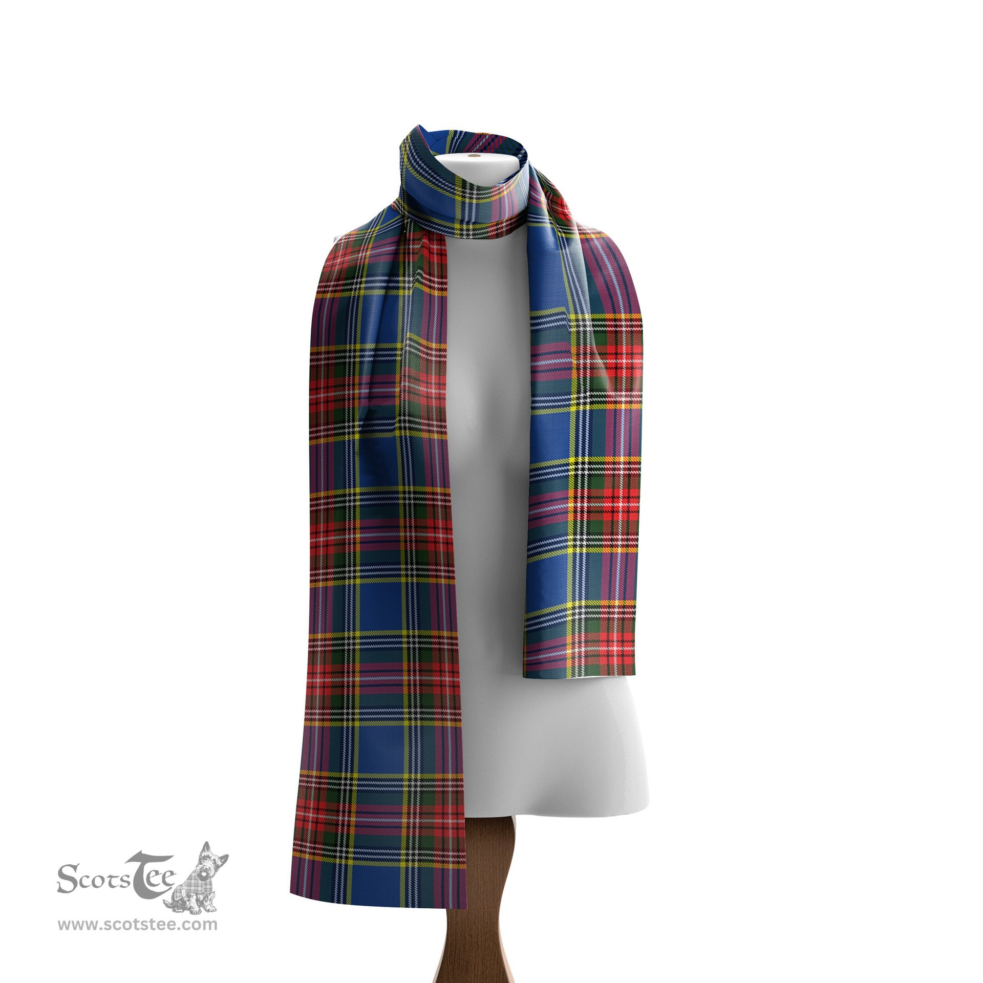 Scottish Bethune Tartan Scarf Womens Plaid Silk Scarves Scotstee Shop - Tartan Plaid - scotstee.com