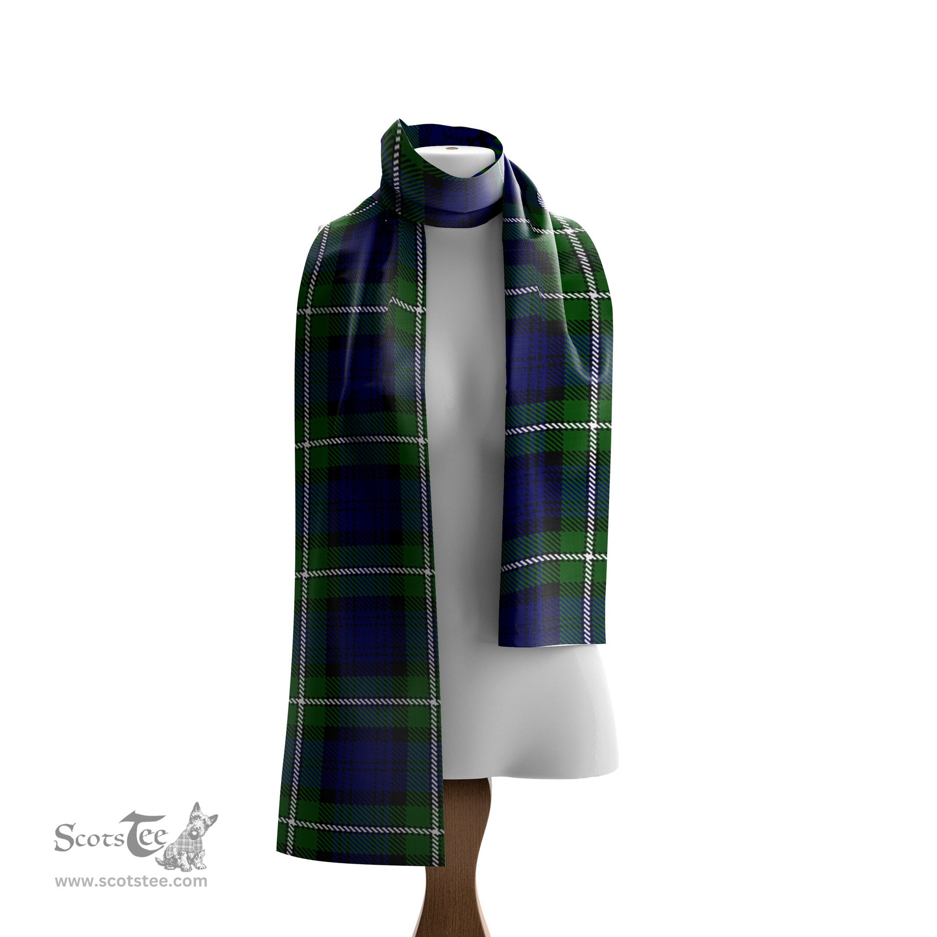 Scottish Bannerman Tartan Scarf Womens Plaid Silk Scarves Scotstee Shop - Tartan Plaid - scotstee.com