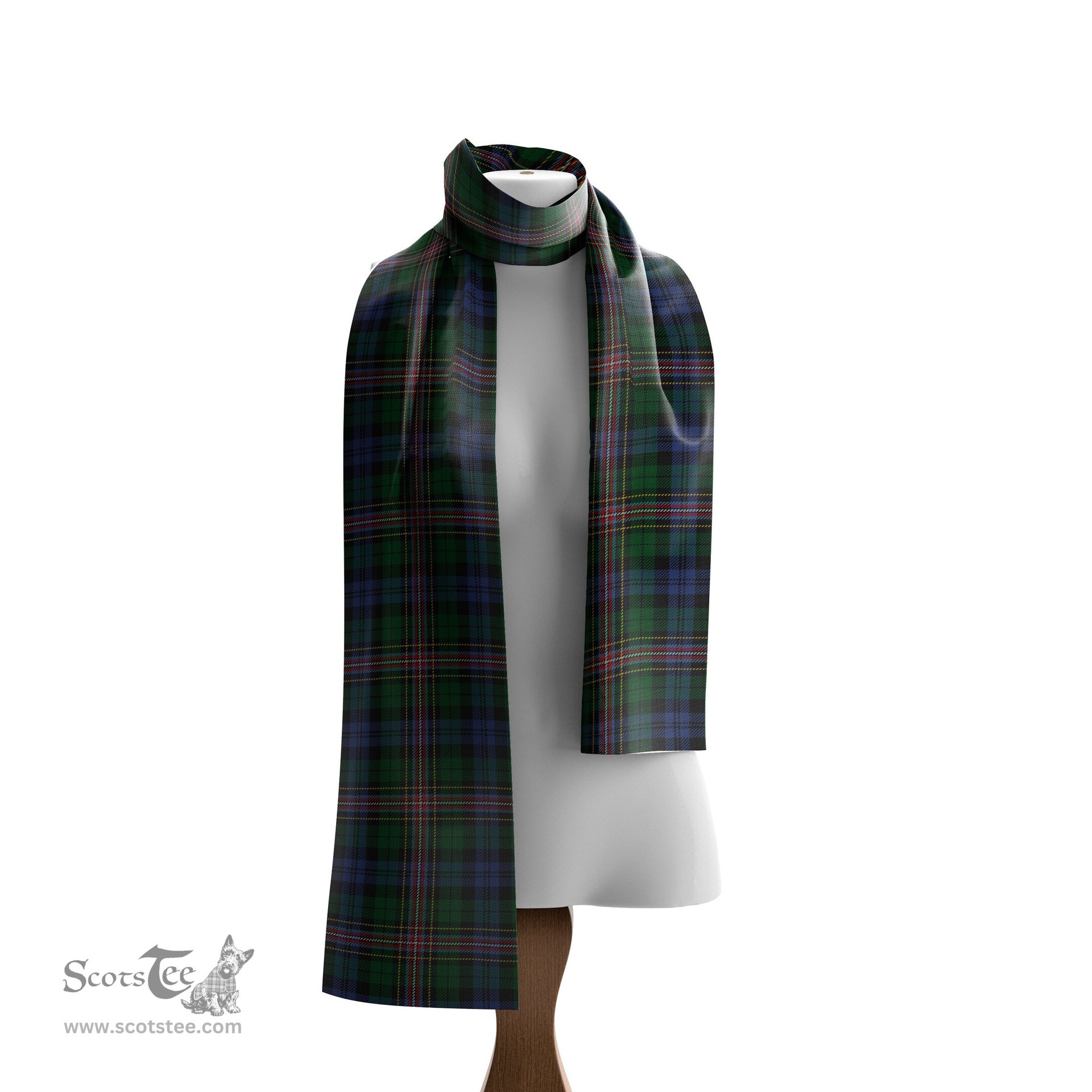 Scottish Allison Tartan Scarf Womens Plaid Silk Scarves Scotstee Shop - Tartan Plaid - scotstee.com