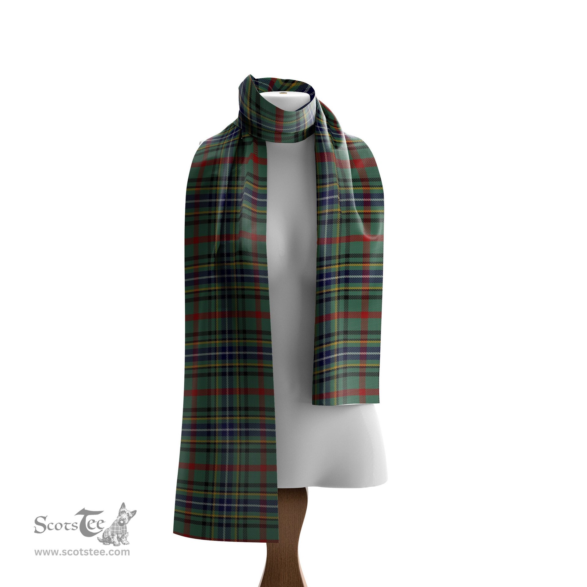Scottish Bisset Tartan Scarf Womens Plaid Silk Scarves Scotstee Shop - Tartan Plaid - scotstee.com
